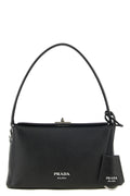 Sac à bandoulière Prada - Vue de face en cuir Saffiano noir