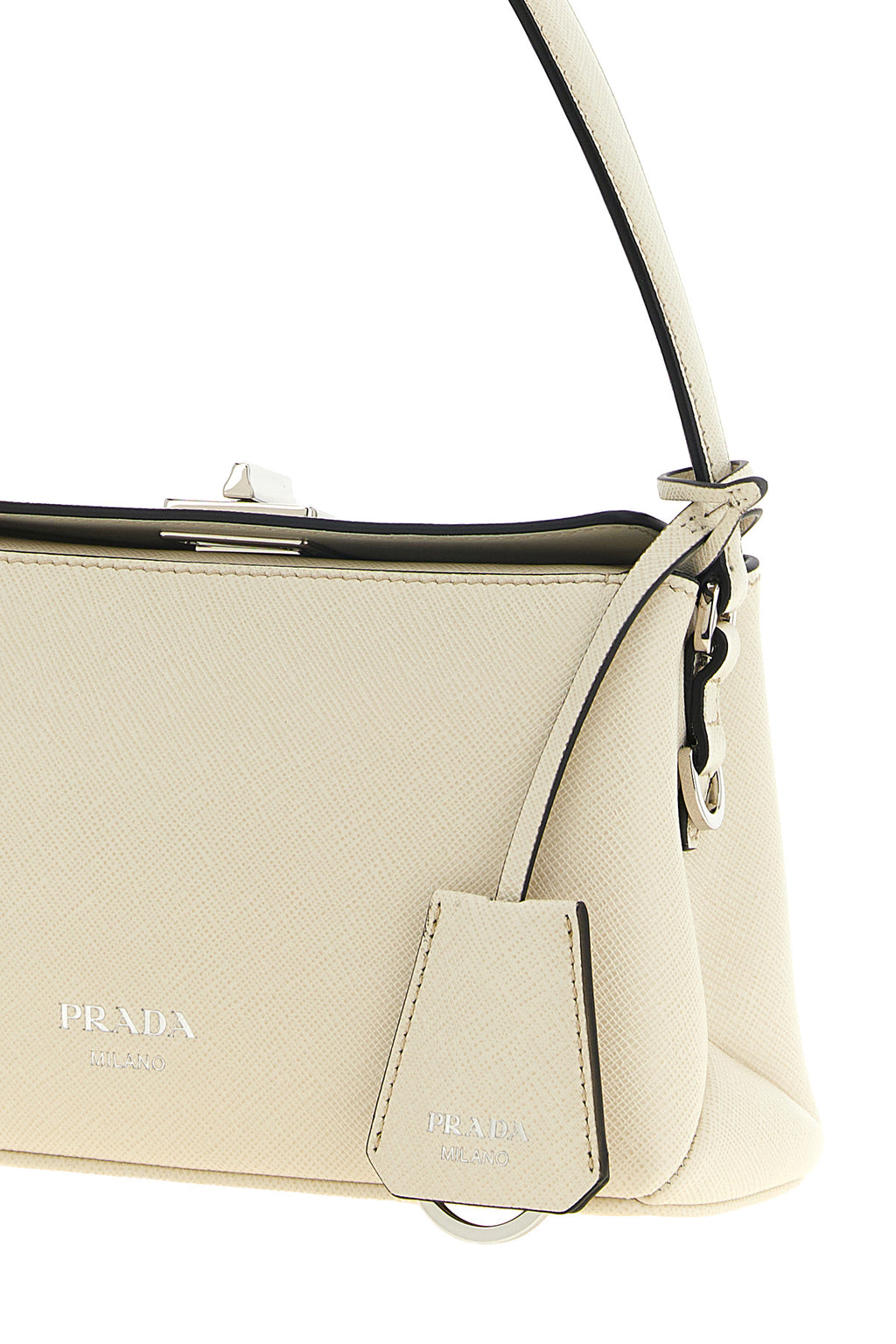 Sac à main Prada - Détail mousqueton et anneau en D