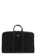 Prada black Re-Nylon travel bag front view