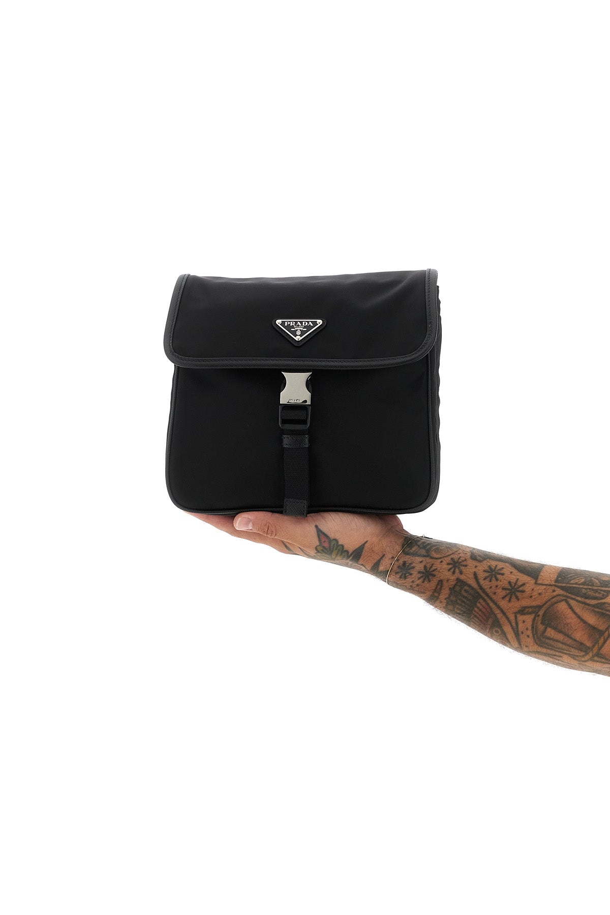 Prada Shoulder Bag - Rear detail with metal D-rings