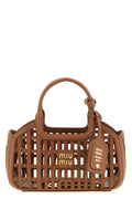 Miu Miu Handbag - Cognac leather basket-weave design