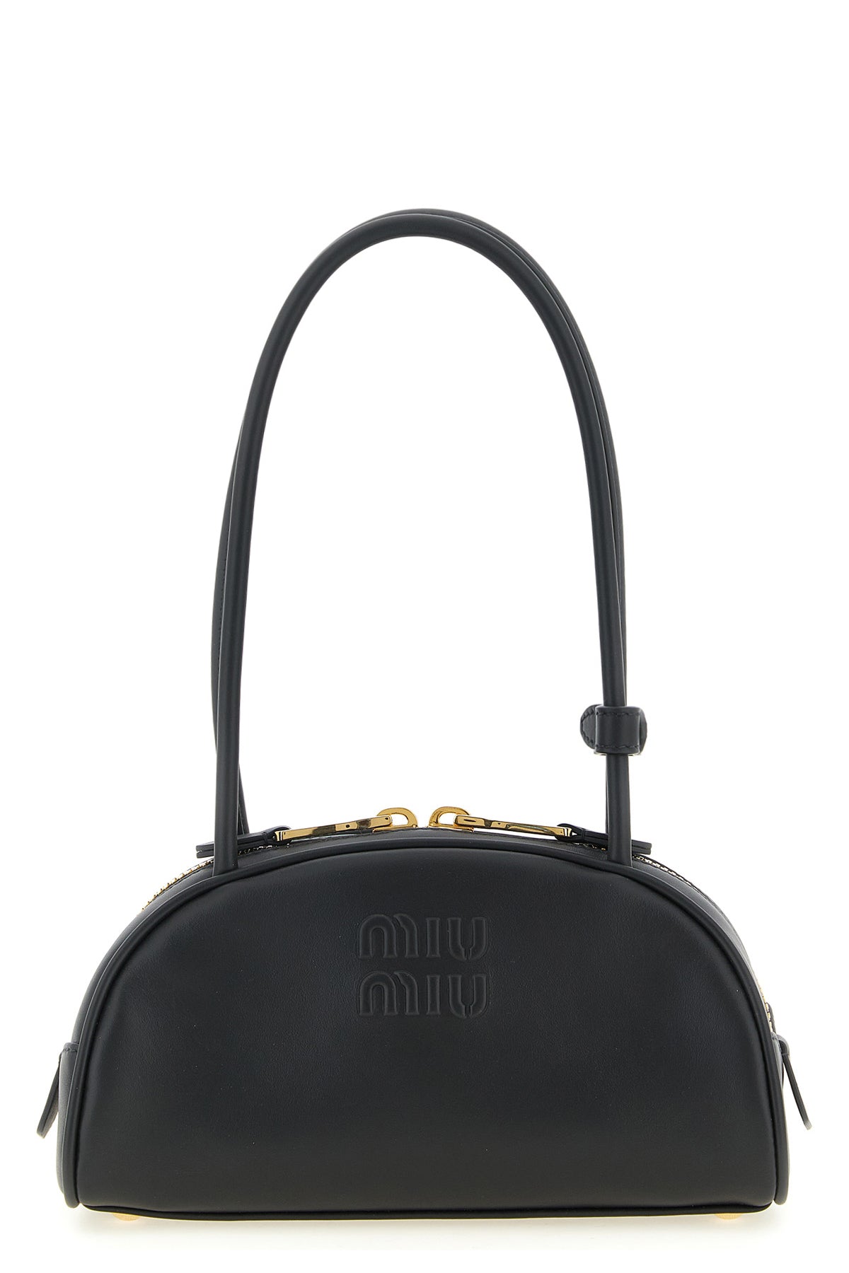 Miu Miu Beau shoulder bag - Rounded silhouette in black leather