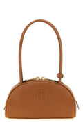 Miu Miu borsa a spalla Beau in pelle marrone vista frontale