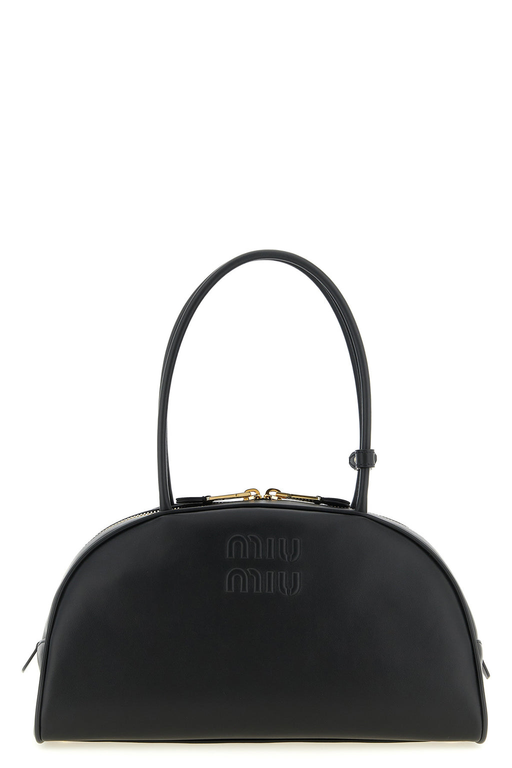 Miu Miu Beau black shoulder bag front view