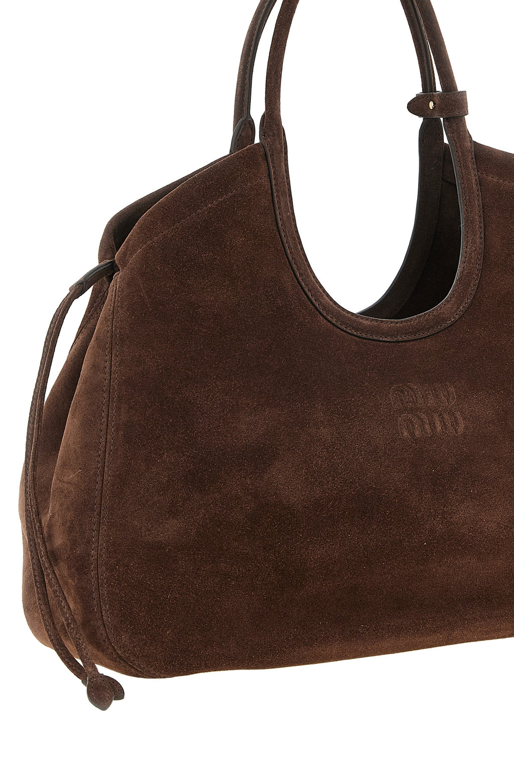 Miu Miu Ivy Shopper Tasche - Detail geprägtes Logo