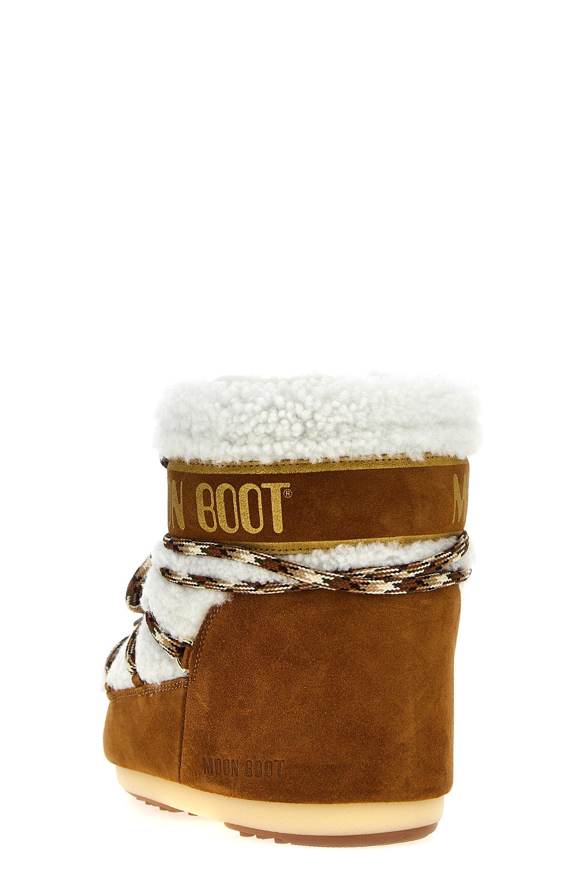 Brown Moon Boot ankle boots with thick structured sole