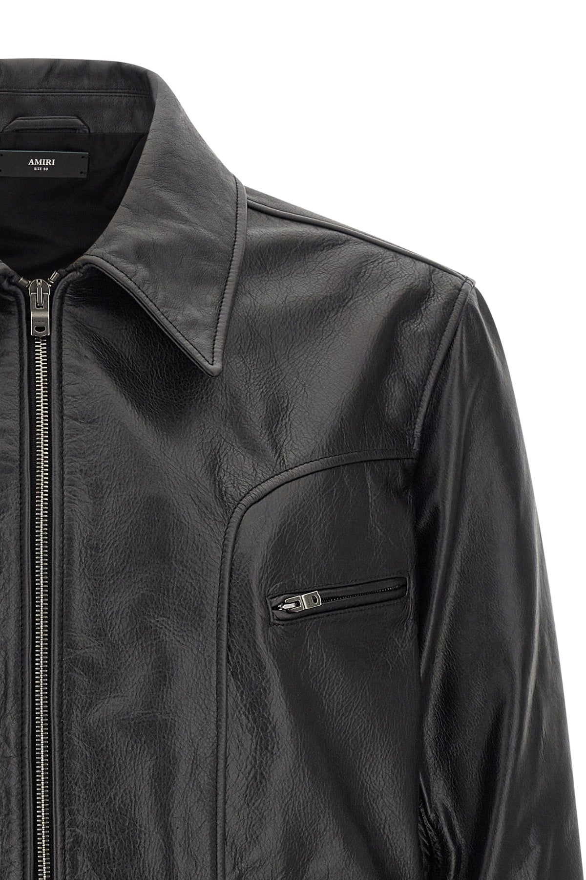 Zipped Leather Jacket