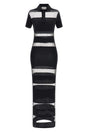 Coperni Kleid mit Transparenten Einsätzen