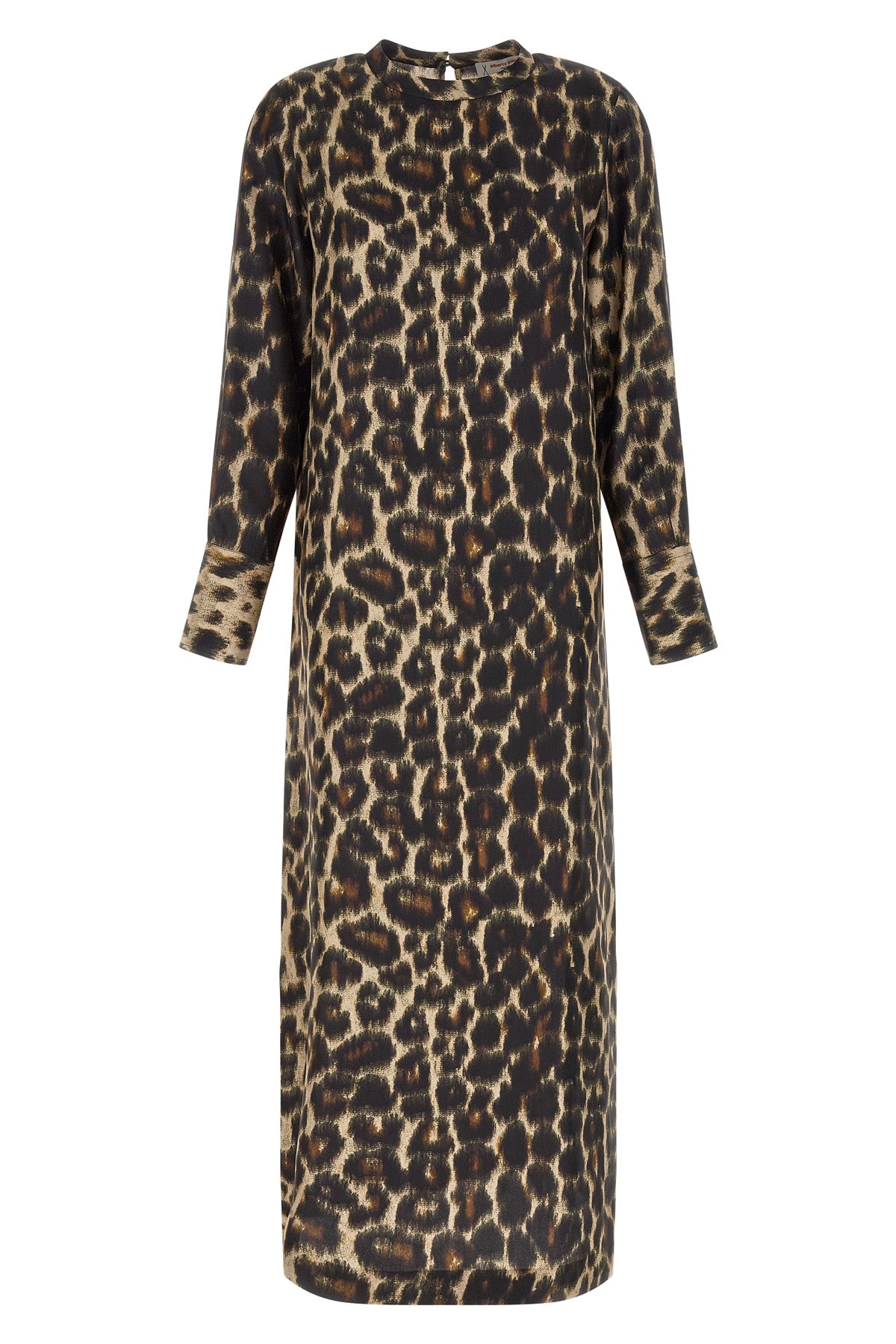Vestido Alberto Biani - Silueta recta con estampado de jaguar