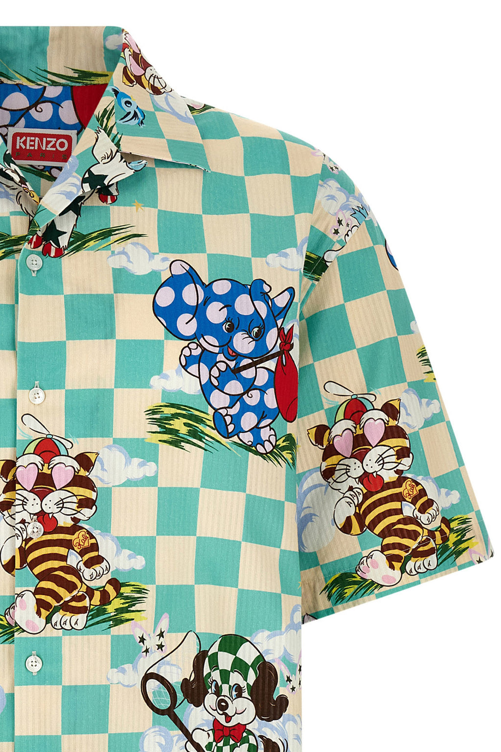 KENZO Camicia in cotone - Dettaglio taschino sul petto