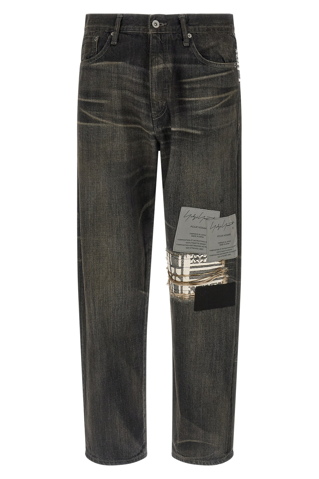 Jeans Yohji Yamamoto × NEIGHBORHOOD - Dettaglio lavaggio delavé