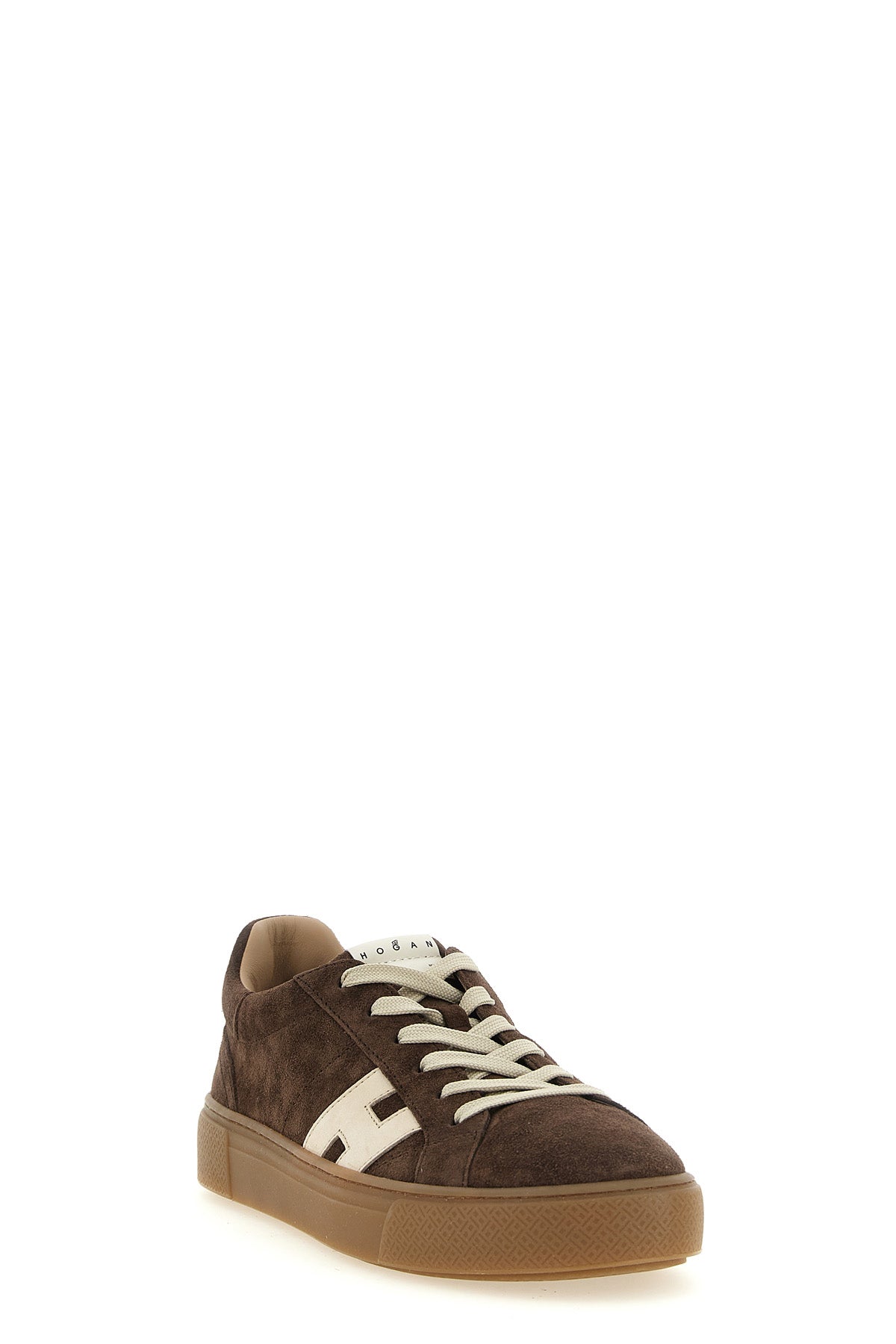 Hogan H705 Lace-up H Sneakers - Side view with logo VTO