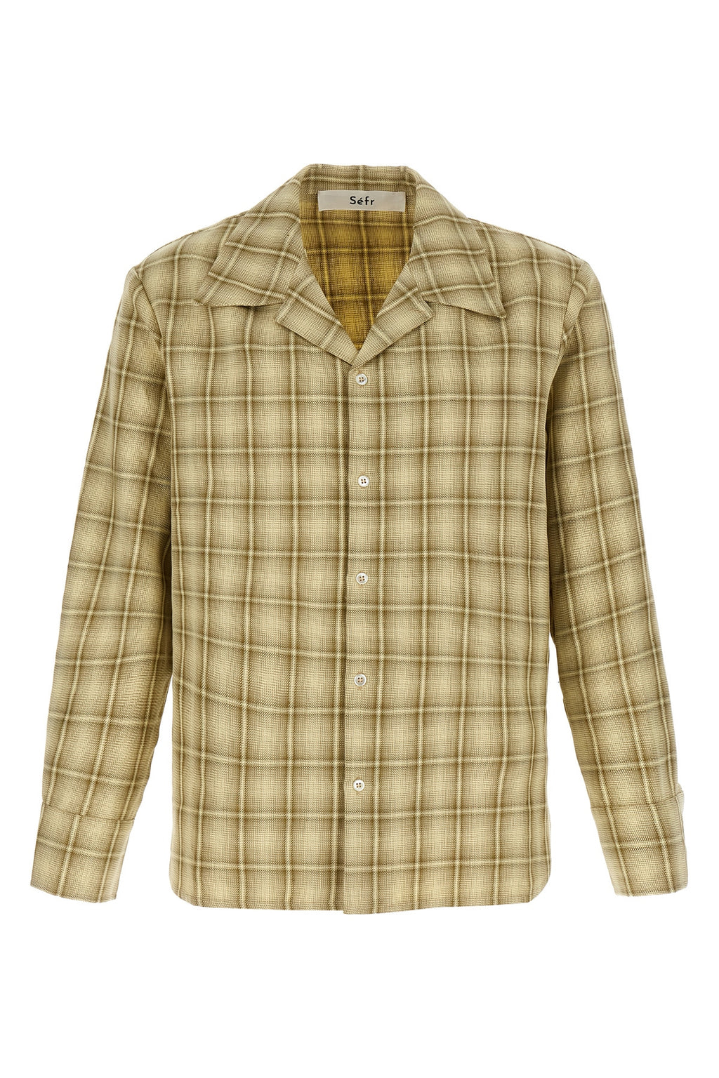 SÉFR Hemd - Beige Karomuster