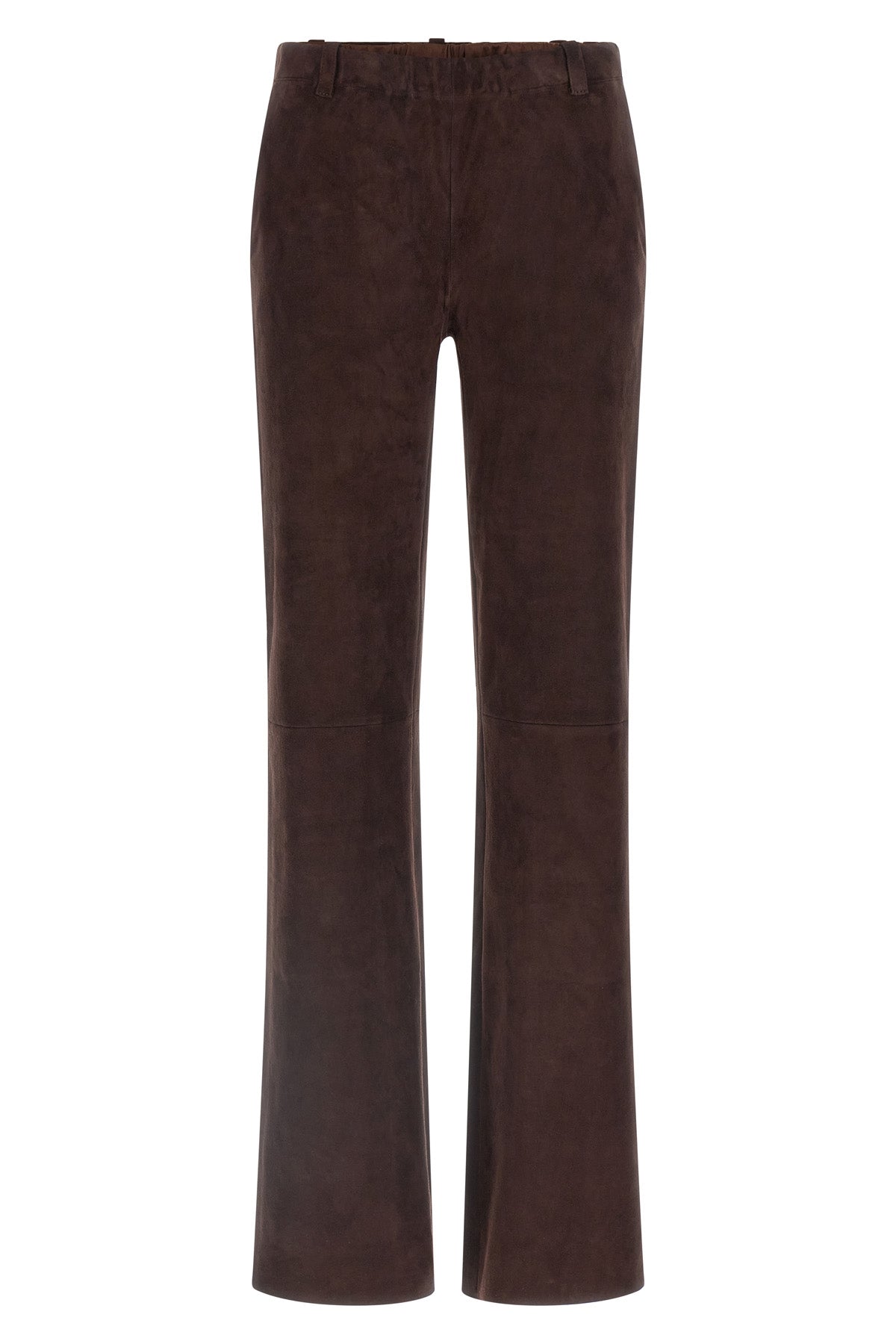 Pantalones STOULS - Silueta acampanada en ante
