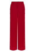 Pantalon DI.LA3 PARI' - Silhouette wide-leg rouge