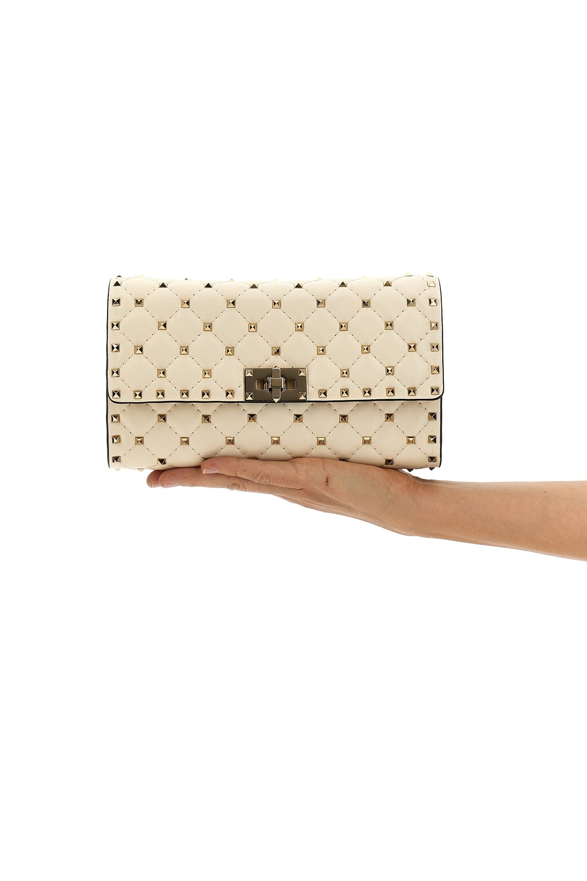 Sac à bandoulière Valentino Garavani - Détail de la fermeture tourniquet métallique